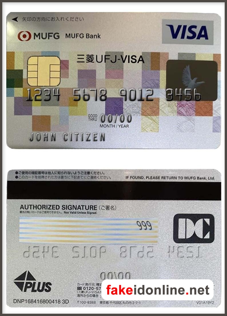 Japan MUFG Bank Visa Card
